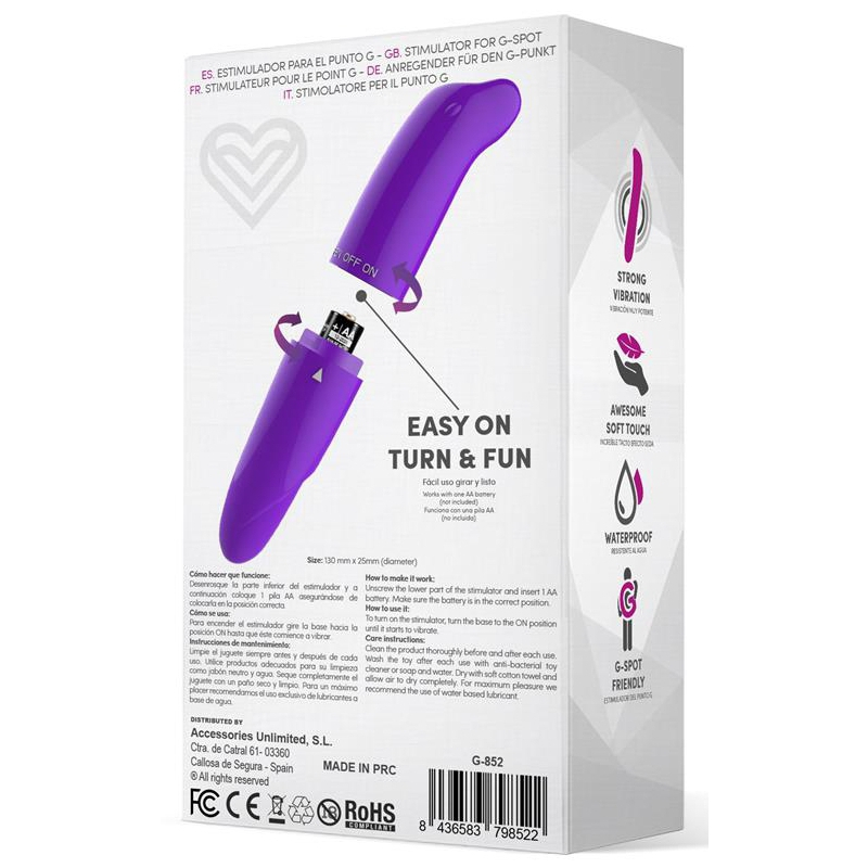 stimulateur de clitoris morton 13 x 25cm violet 4
