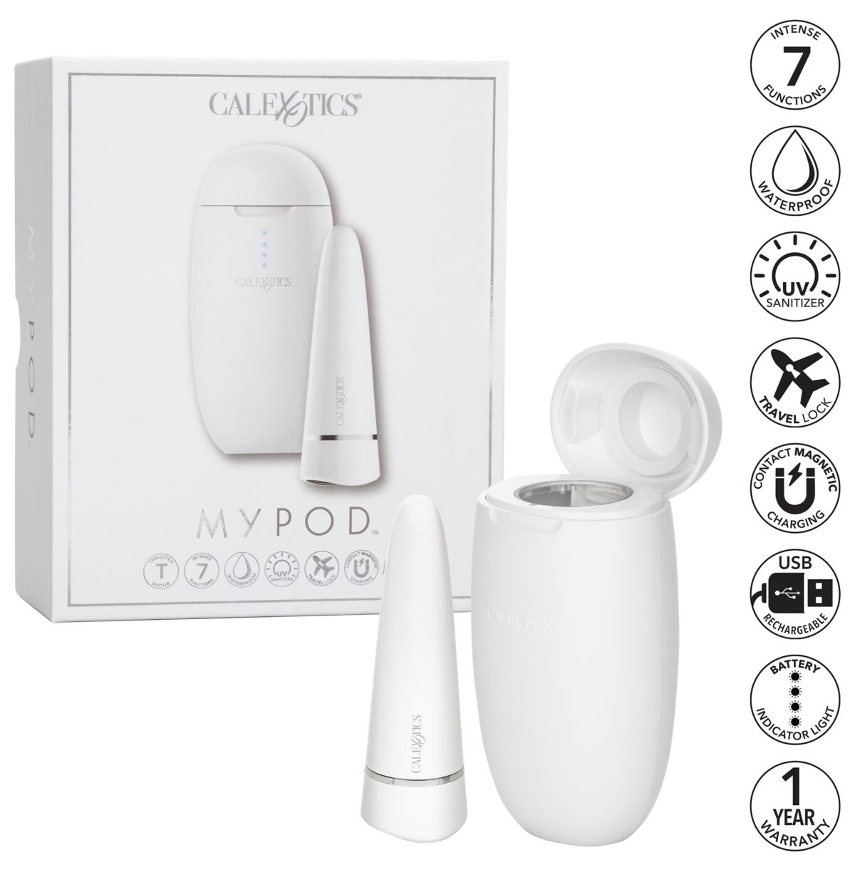 stimulateur de clitoris my pod 75 x 25 cm blanc 10