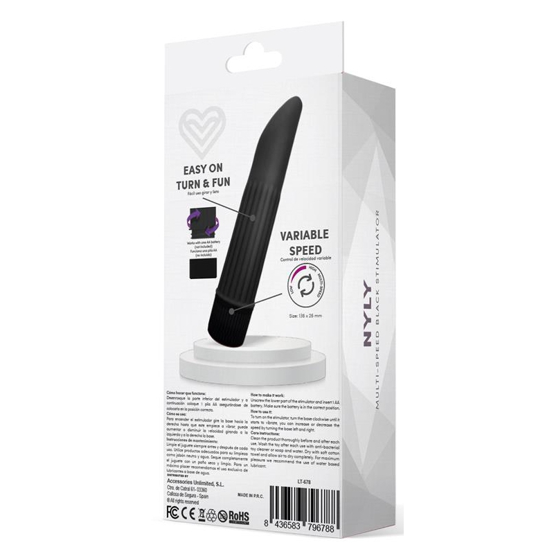 stimulateur de clitoris nyly 13 x 25cm noir 3