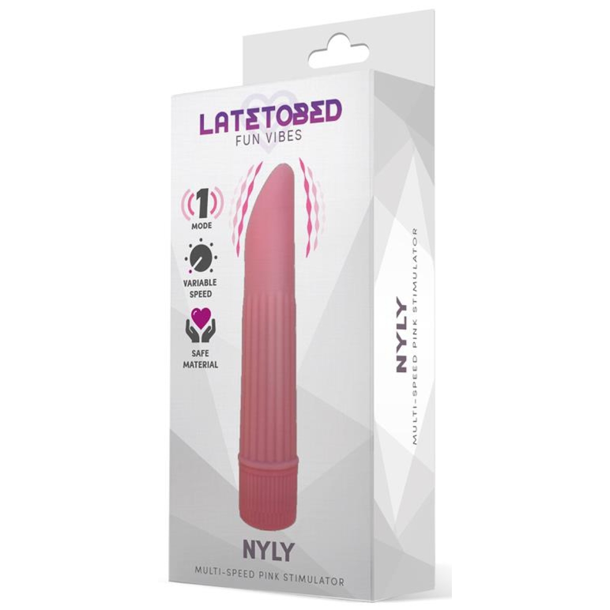 stimulateur de clitoris nyly 13 x 25cm rose 1