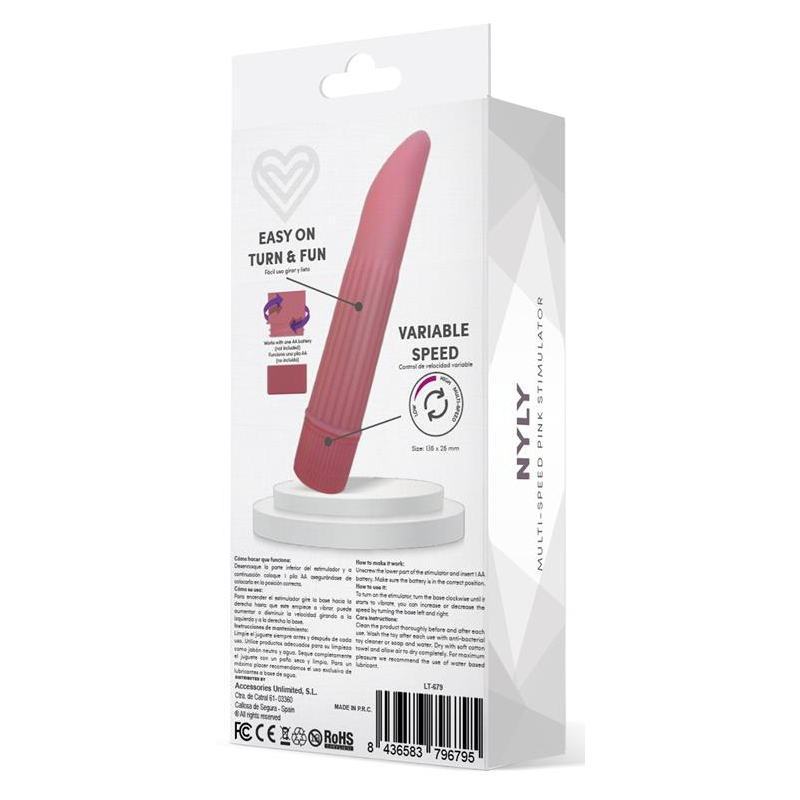 stimulateur de clitoris nyly 13 x 25cm rose 3