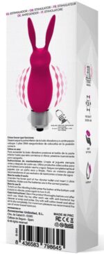 stimulateur de clitoris rabbit hopye 10 x 3cm rose 4