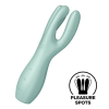 stimulateur de clitoris threesome satisfyer 14cm vert