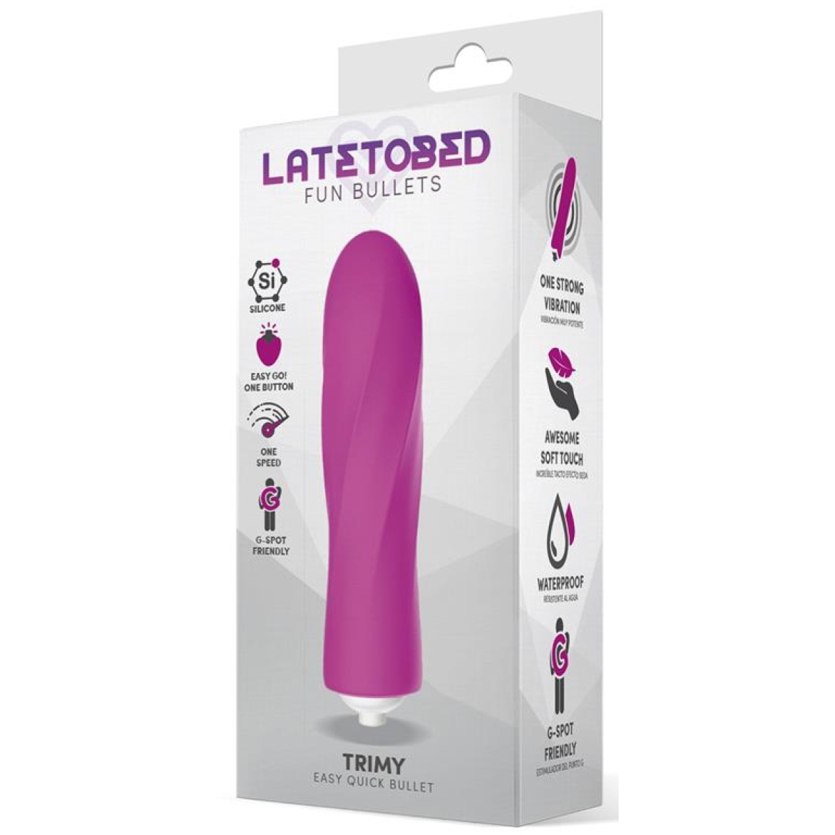 stimulateur de clitoris trimy 10 x 25cm rose 1