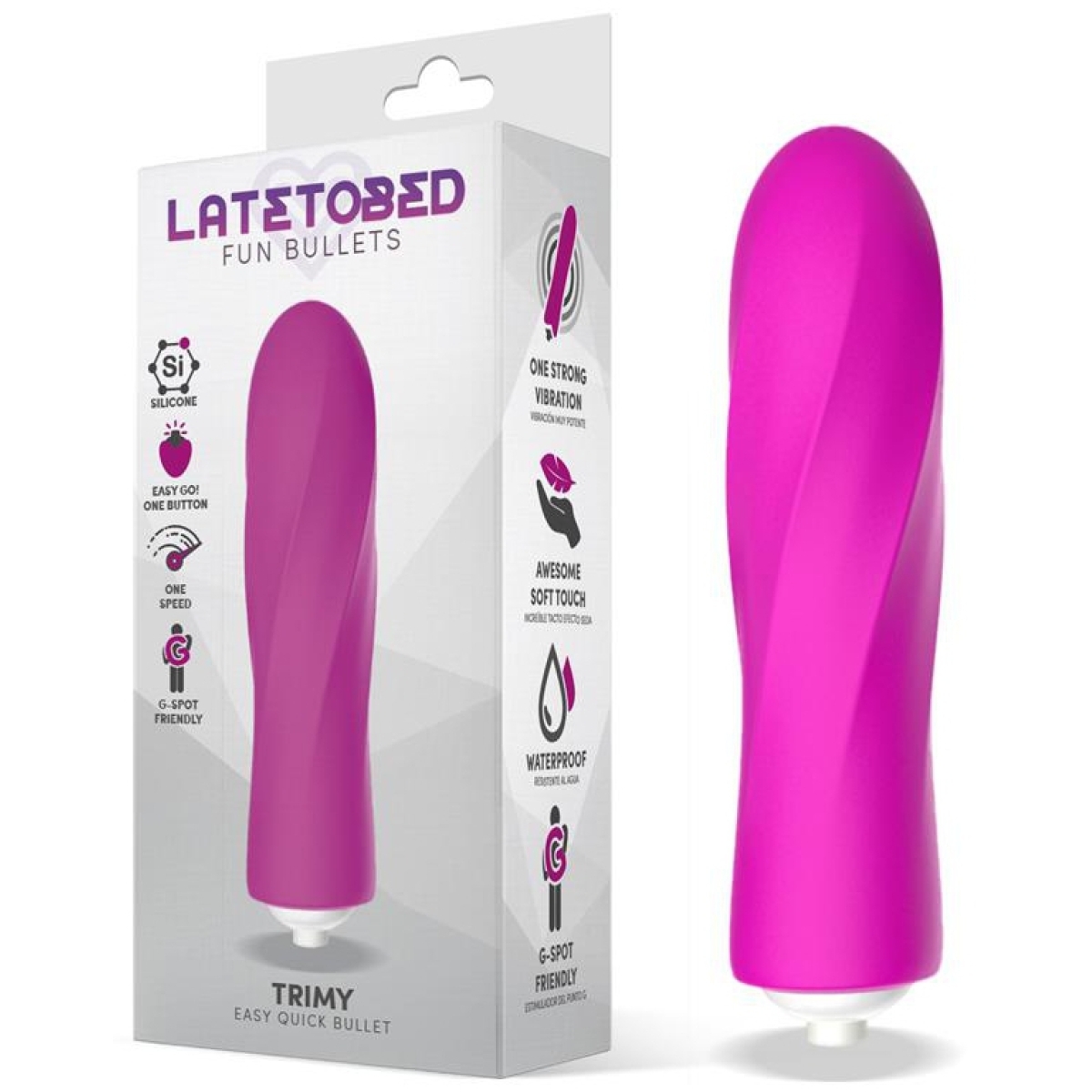 stimulateur de clitoris trimy 10 x 25cm rose 2