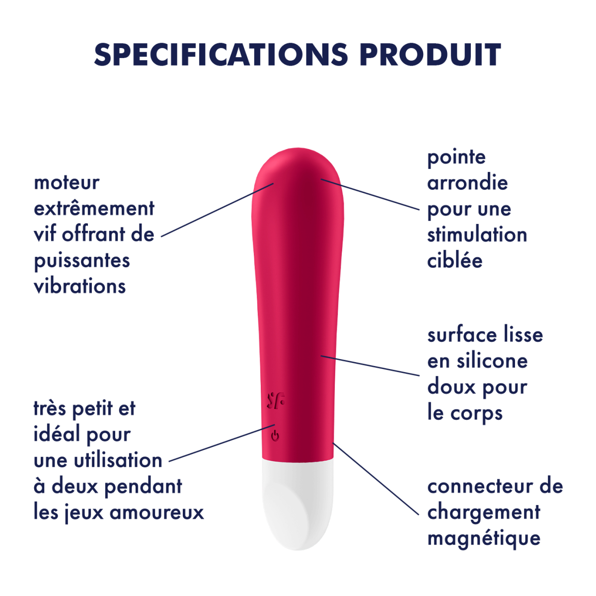 stimulateur de clitoris ultra power bullet 1 satisfyer rouge 6
