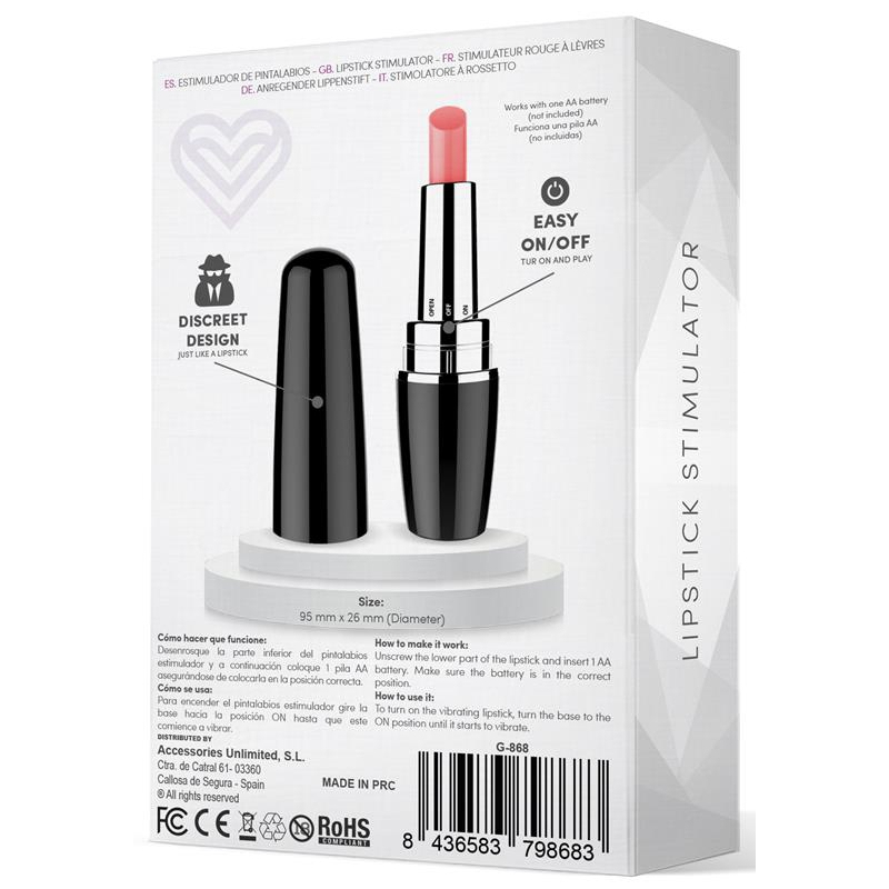 stimulateur de clitoris viblips 95 x 25cm noir 3