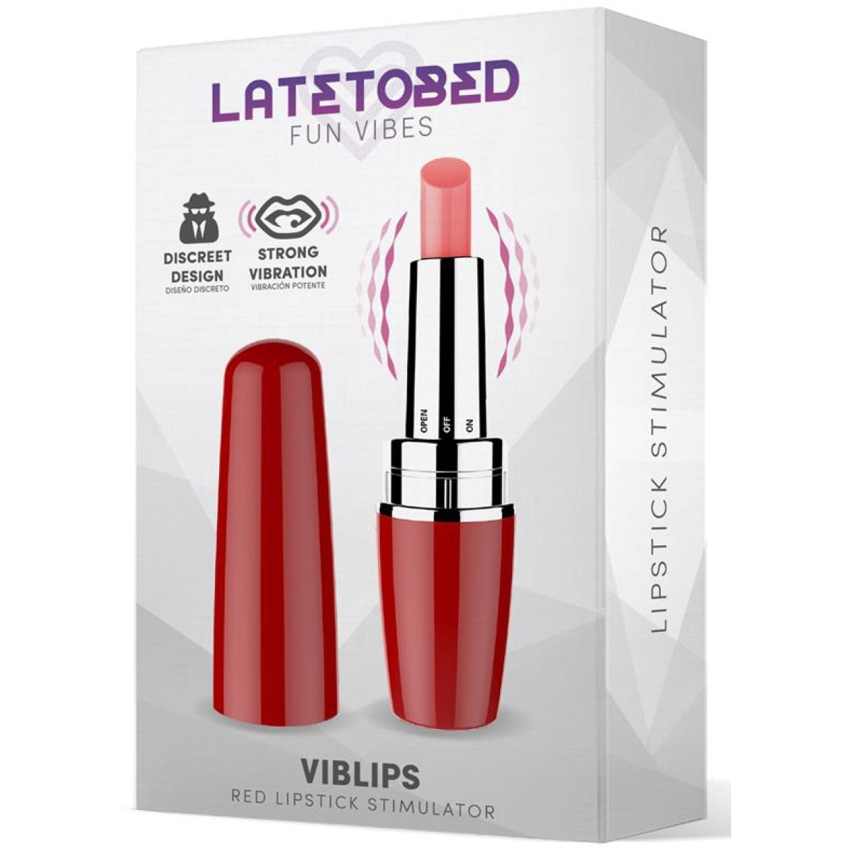 stimulateur de clitoris viblips 95 x 25cm rouge 1