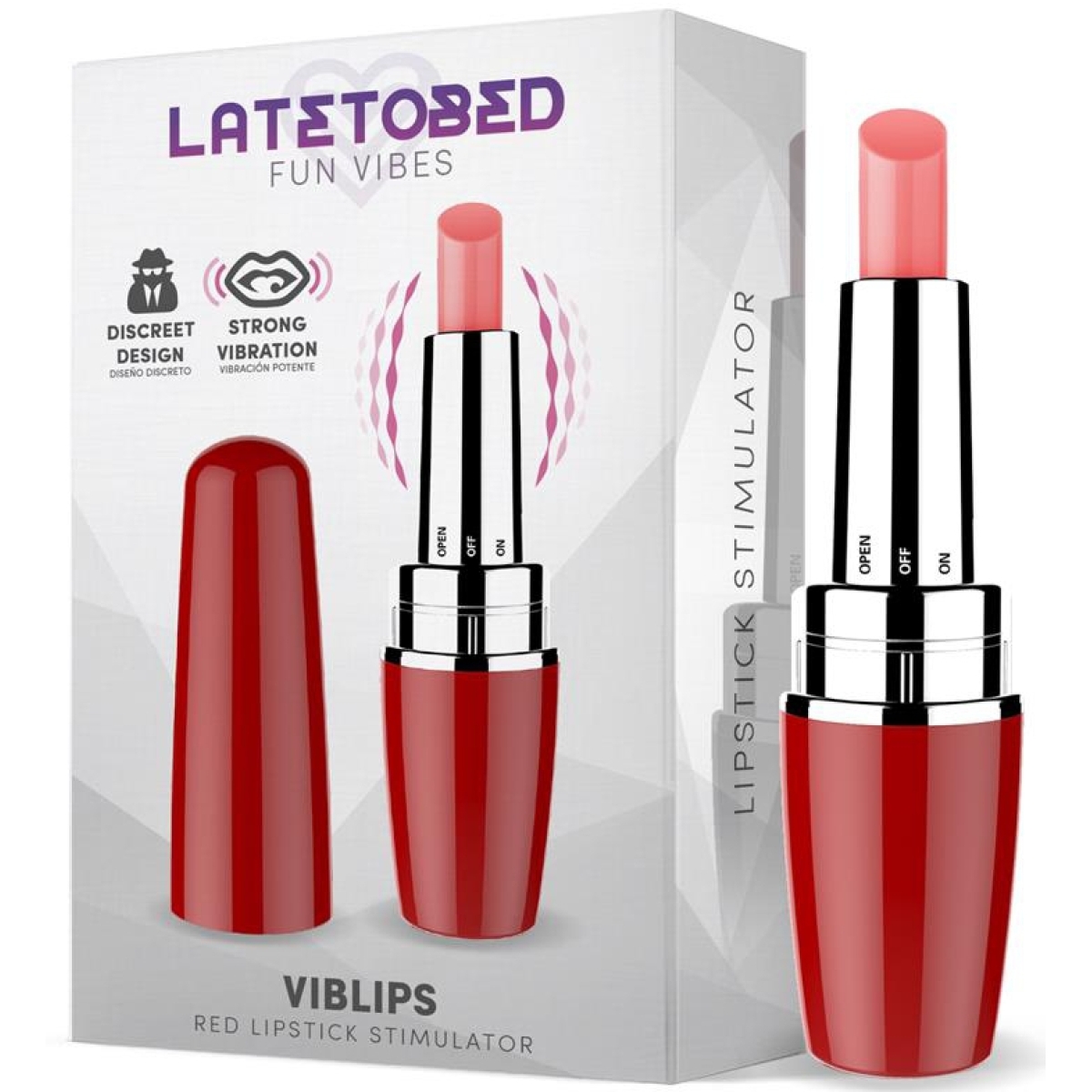 stimulateur de clitoris viblips 95 x 25cm rouge 2