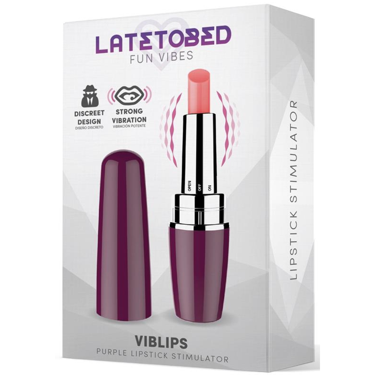 stimulateur de clitoris viblips 95 x 25cm violet 1