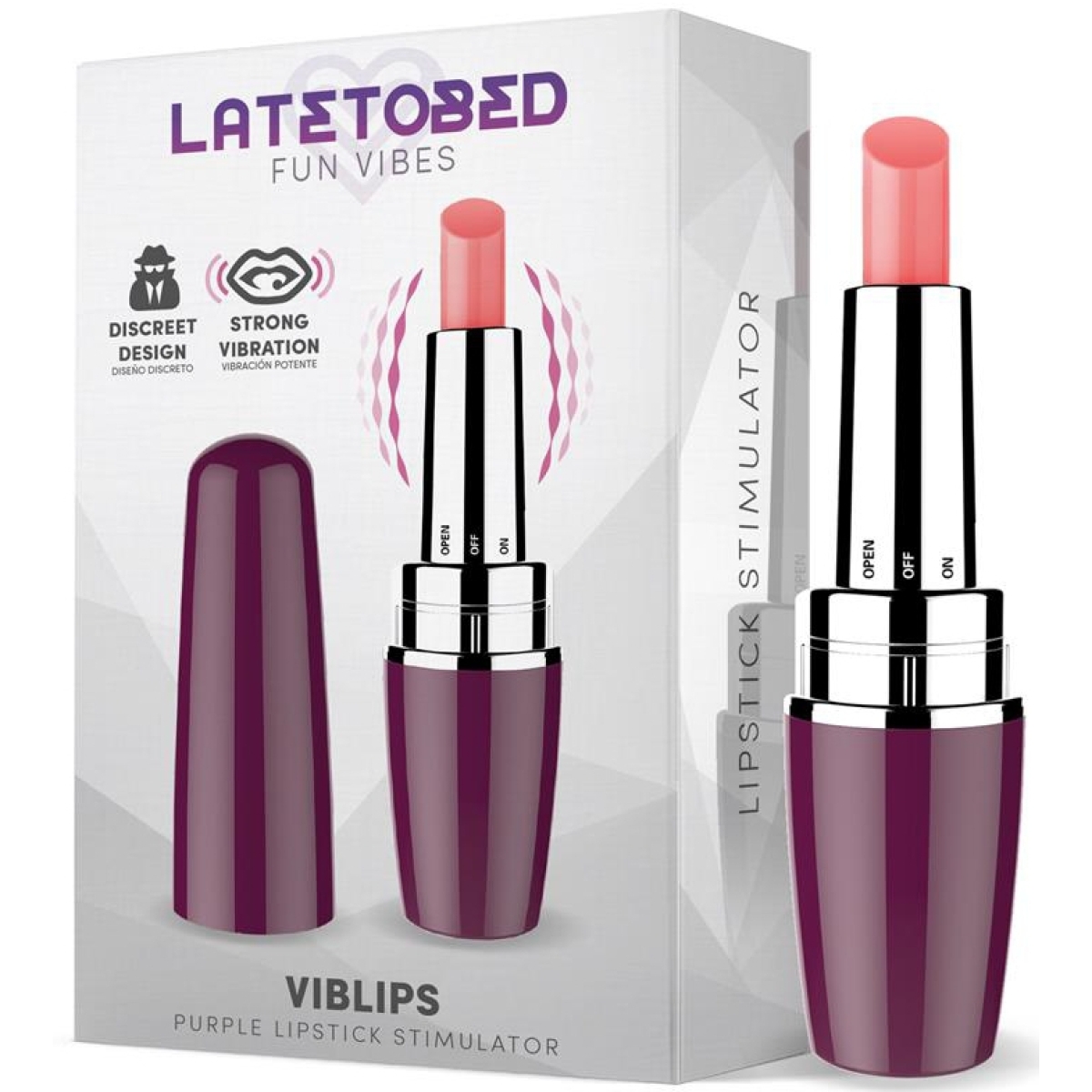 stimulateur de clitoris viblips 95 x 25cm violet 2