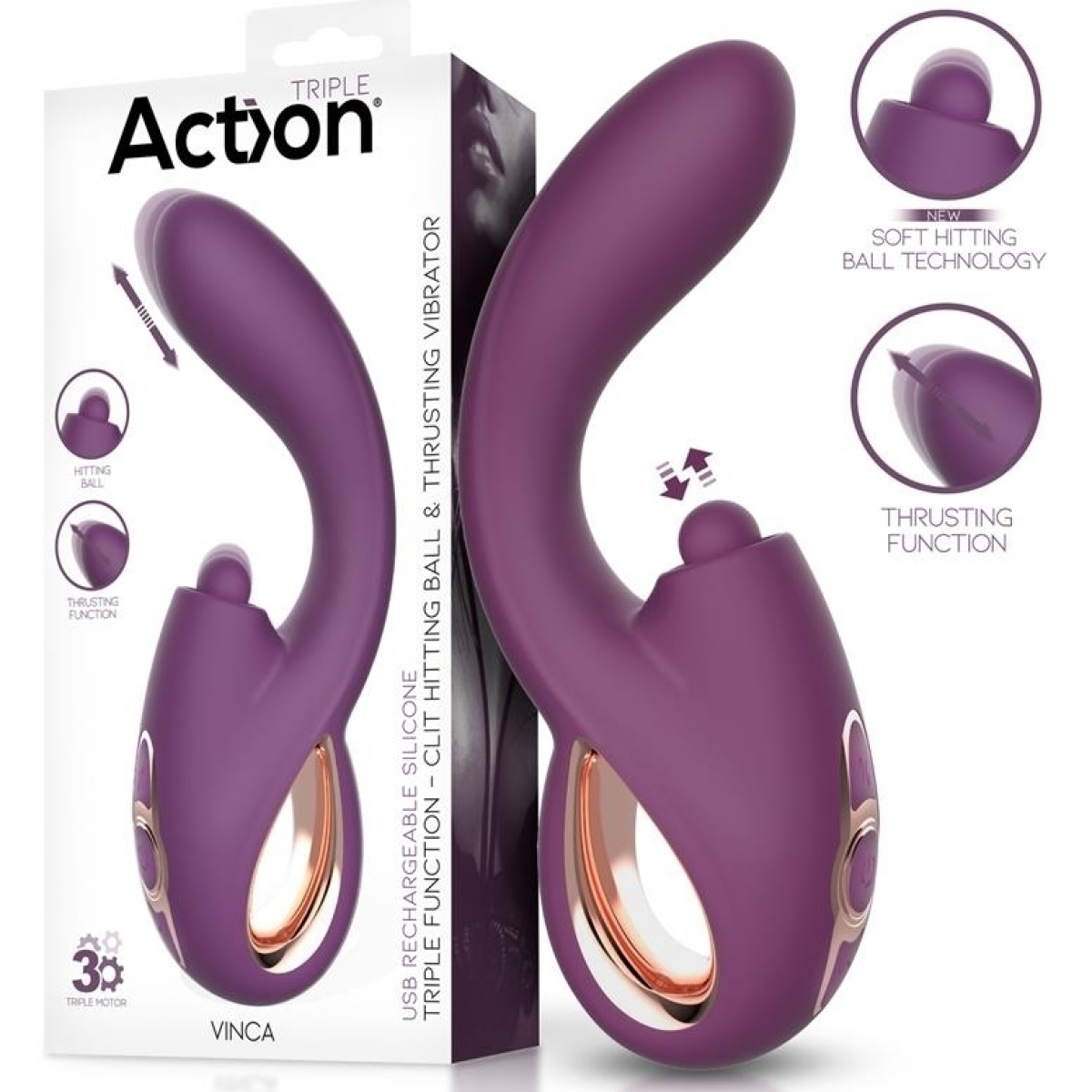 stimulateur de clitoris vinca 11 x 36cm 5