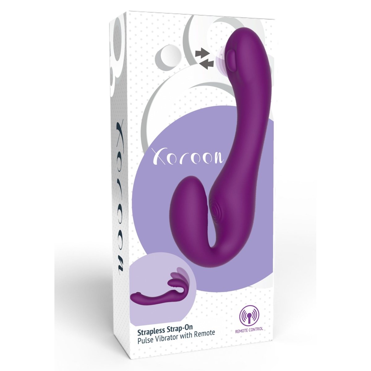 stimulateur de point g strapless strap on 13 x 35cm violet 1 scaled