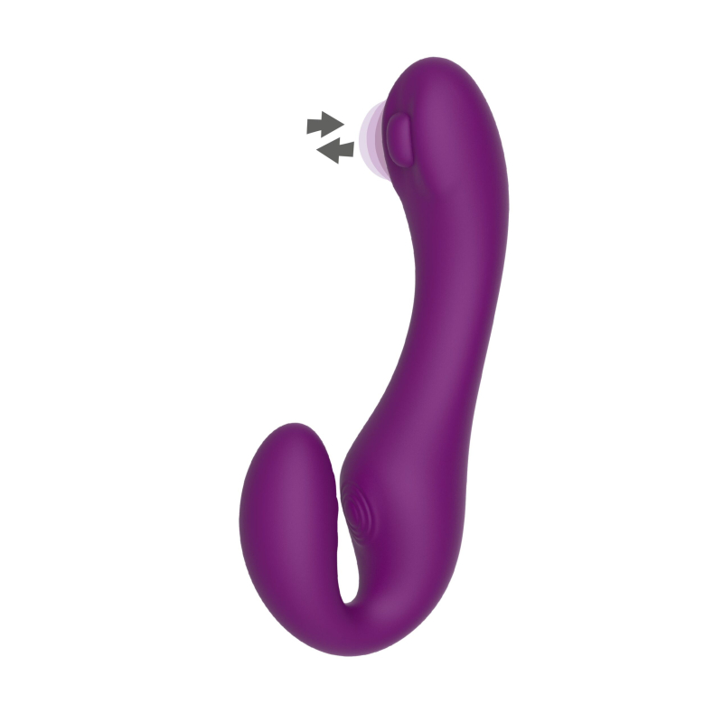stimulateur de point g strapless strap on 13 x 35cm violet 2 scaled
