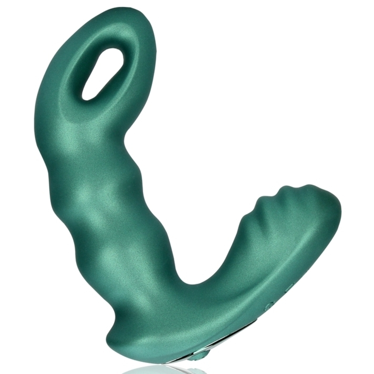 stimulateur de prostate beaded 10 x 35cm vert metallise 3