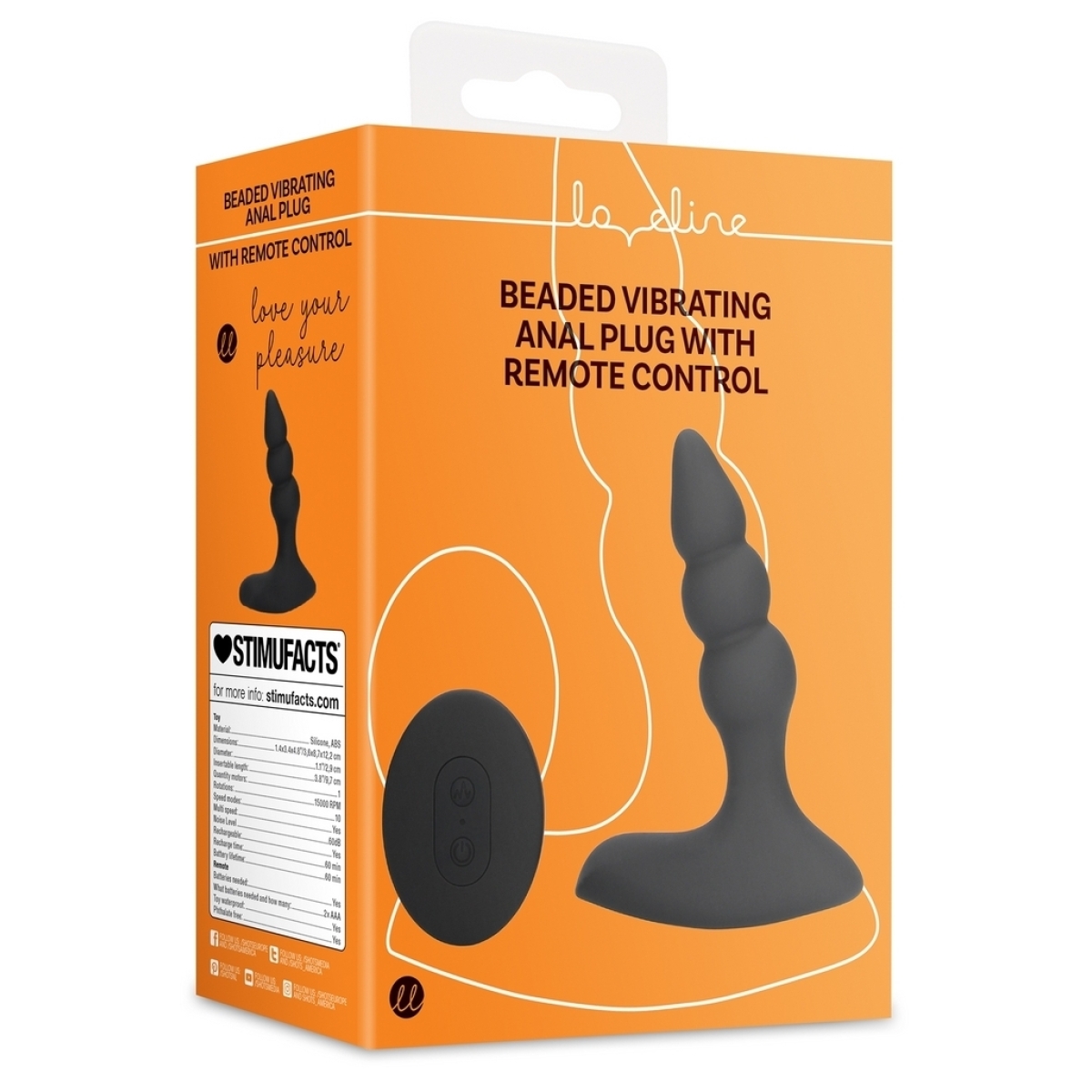 stimulateur de prostate beaded touch 95 x 3cm 1