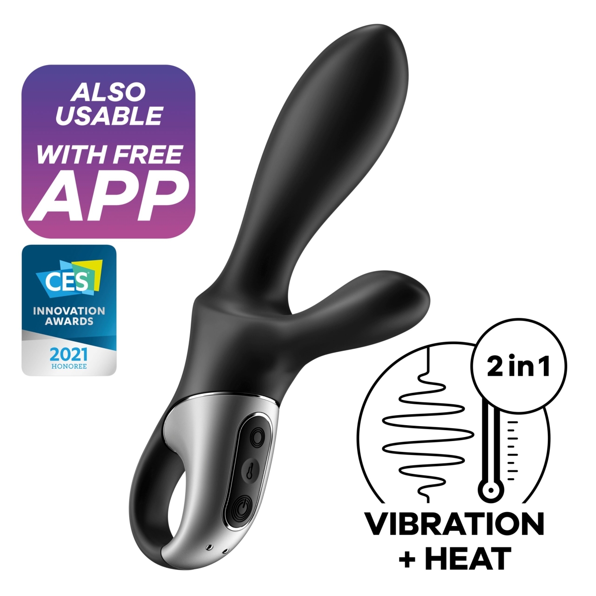 stimulateur de prostate connecte heat climax satisfyer 11 x 35cm 9 scaled