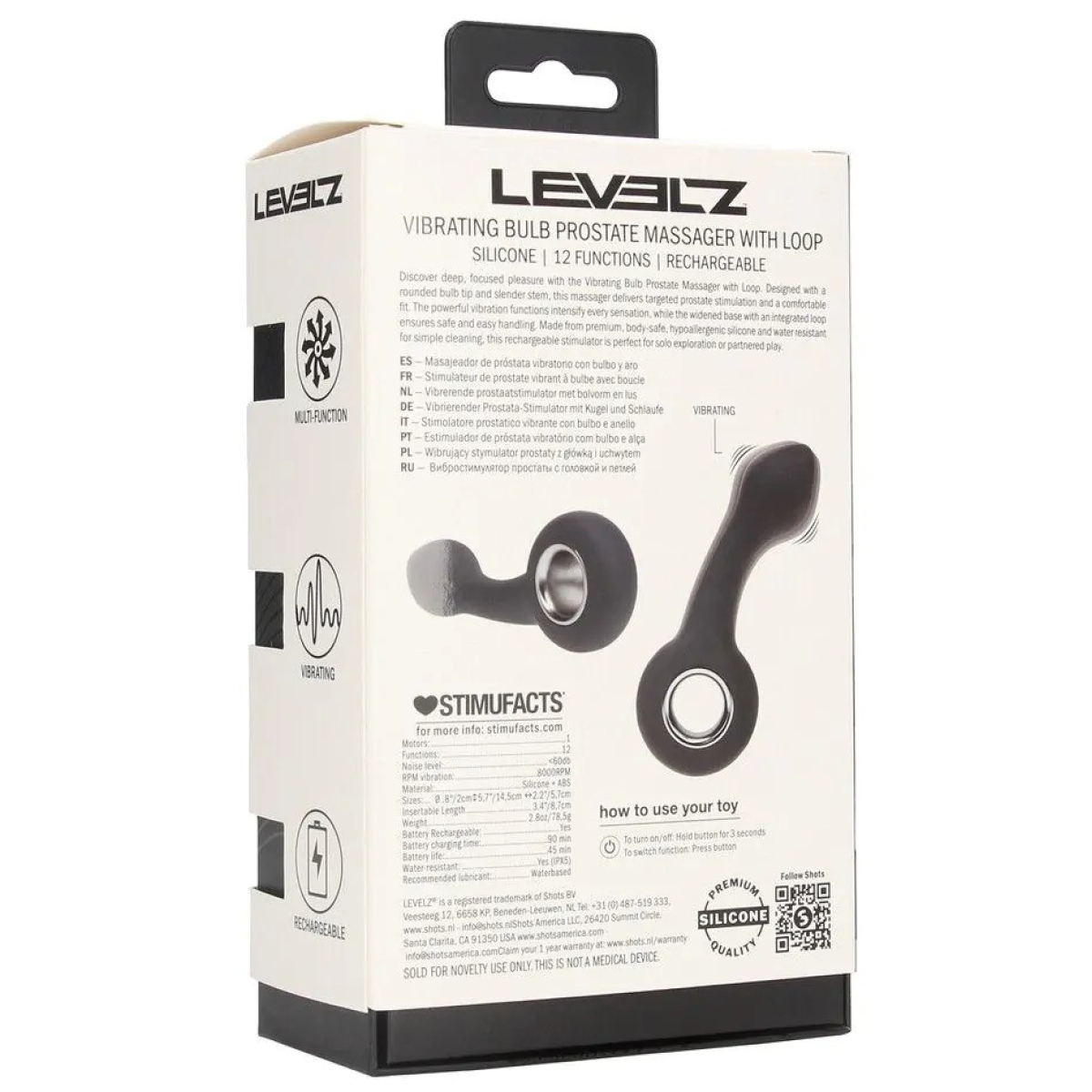 stimulateur de prostate loopeez 9 x 34cm 4