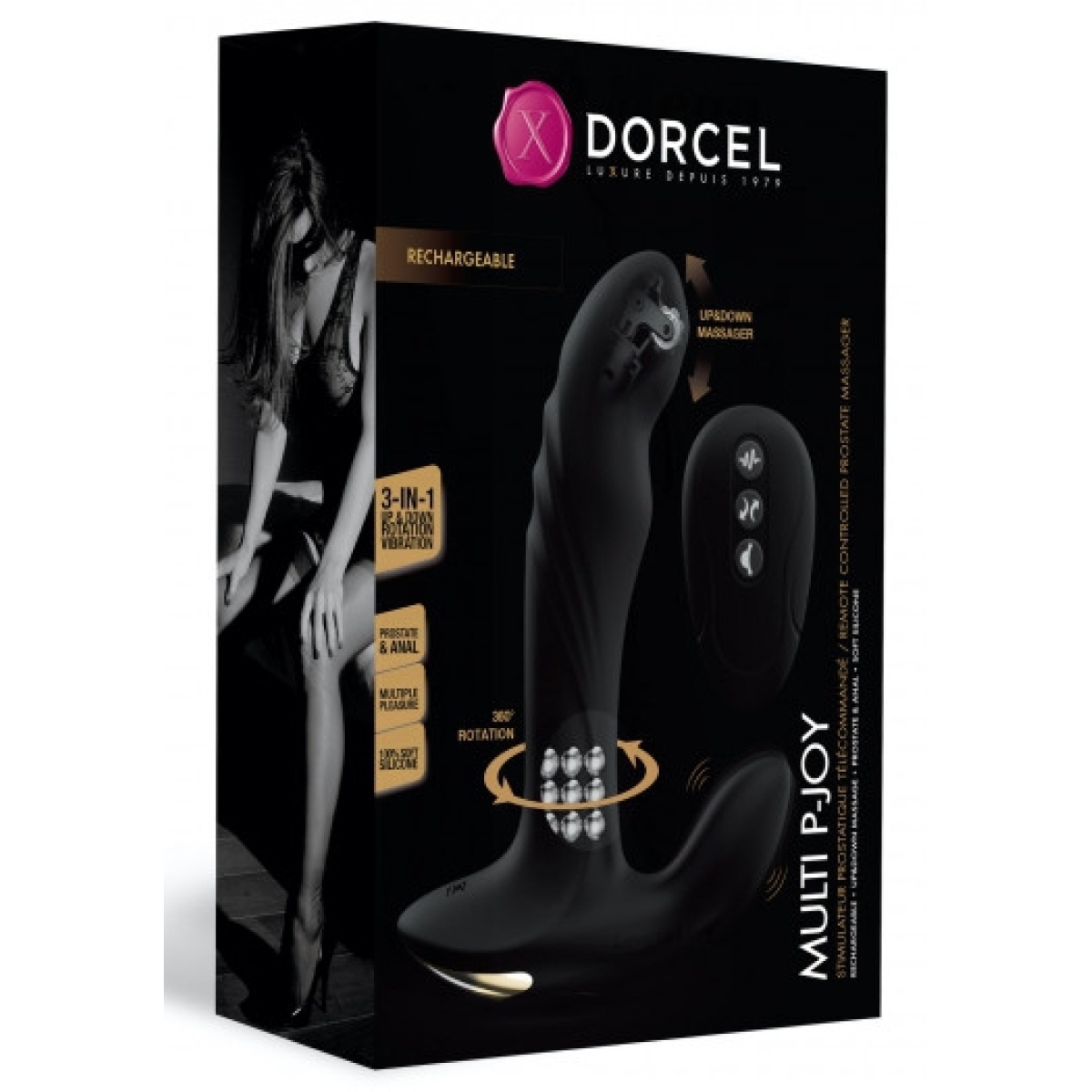 stimulateur de prostate multi p joy dorcel 13 x 34cm 1