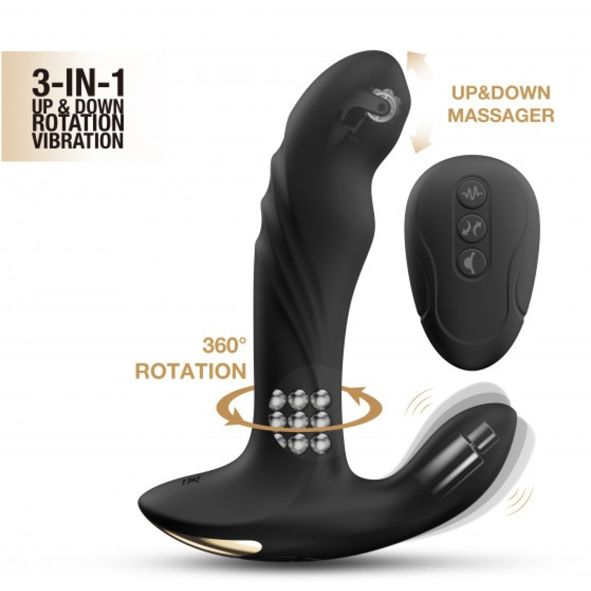 stimulateur de prostate multi p joy dorcel 13 x 34cm