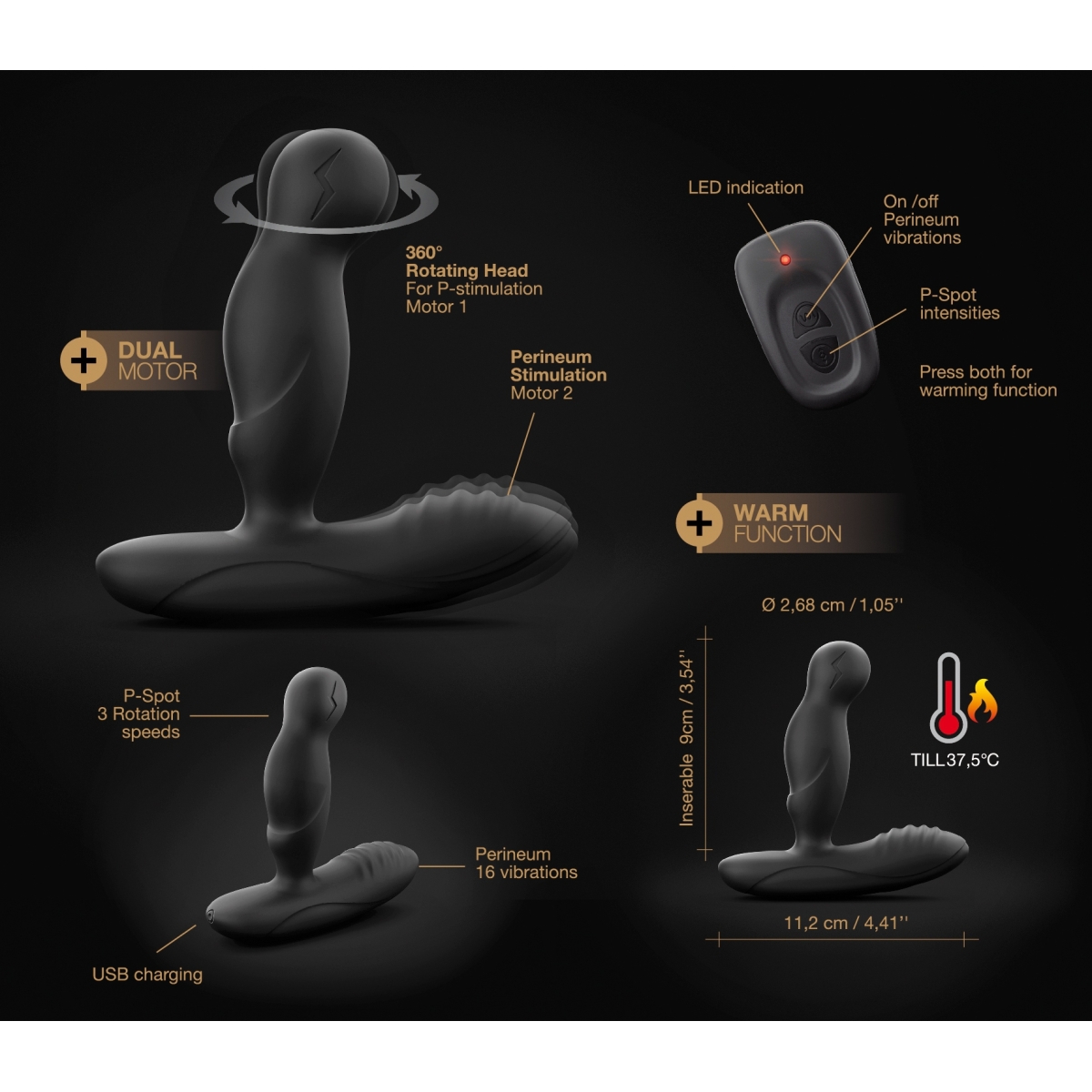 stimulateur de prostate p swing 95 x 3 cm 3