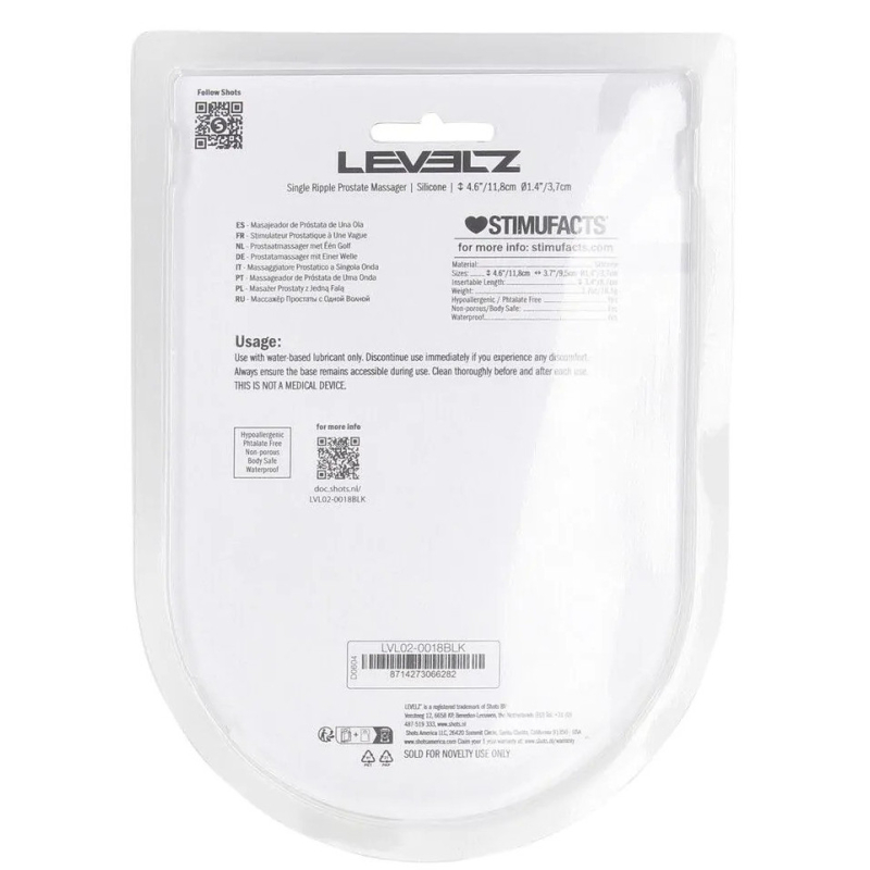 stimulateur de prostate single ripple 9 x 36cm 5