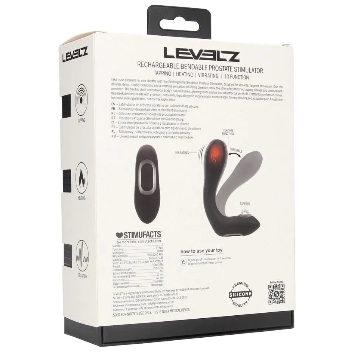 stimulateur de prostate tape goal 12 x 4cm 4