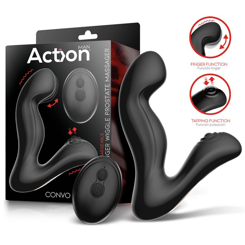 stimulateur de prostate vibrant avec tapotement convo 12 x 35cm 2