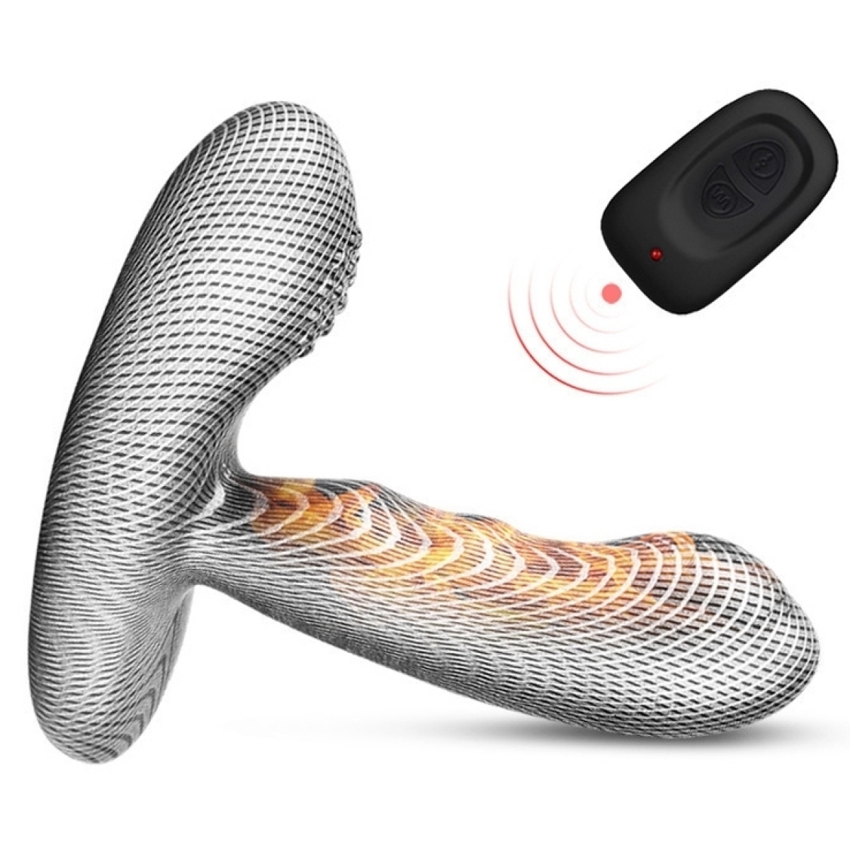 stimulateur de prostate vibrant bodi 9 x 3cm gris 3