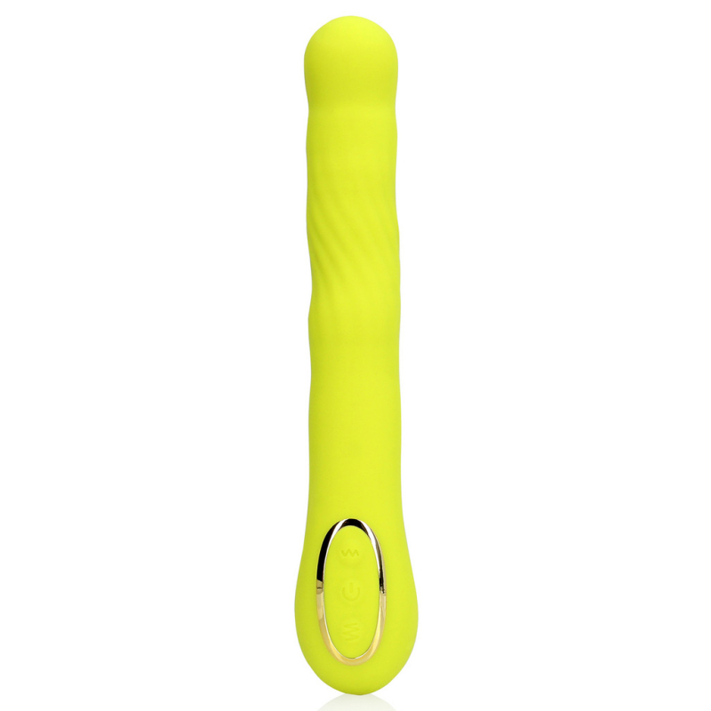 stimulateur de prostate vibrant lemonpassion 17 x 35cm jaune 3