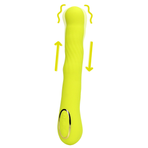 stimulateur de prostate vibrant lemonpassion 17 x 35cm jaune