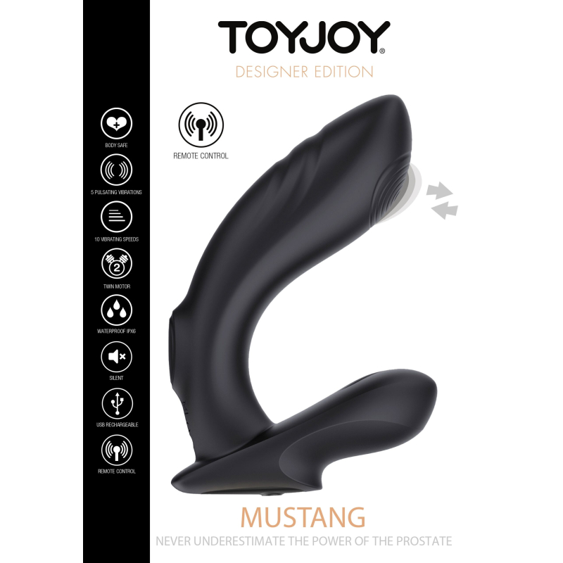 stimulateur de prostate vibrant mustang 13 x 35cm 1 scaled