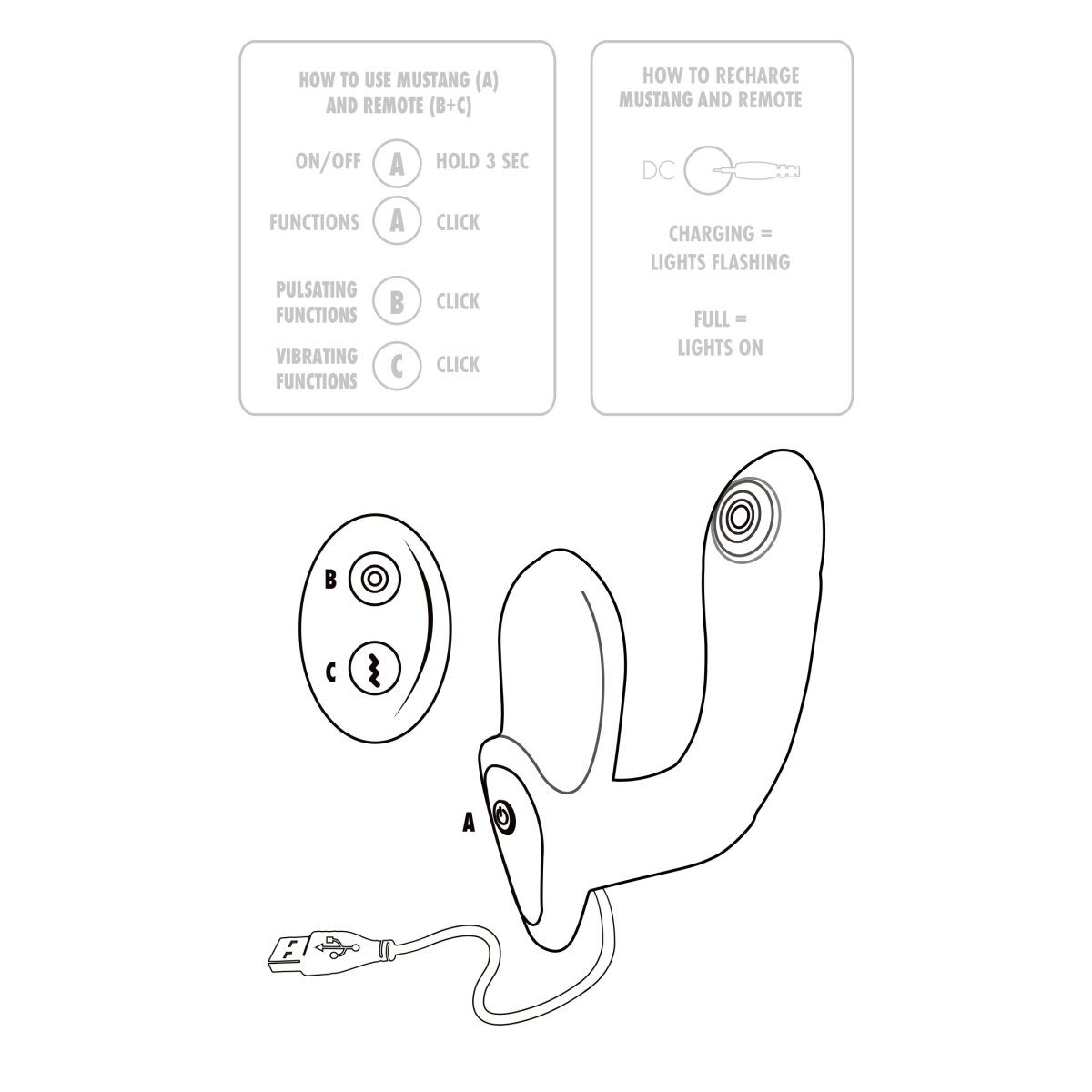 stimulateur de prostate vibrant mustang 13 x 35cm 6