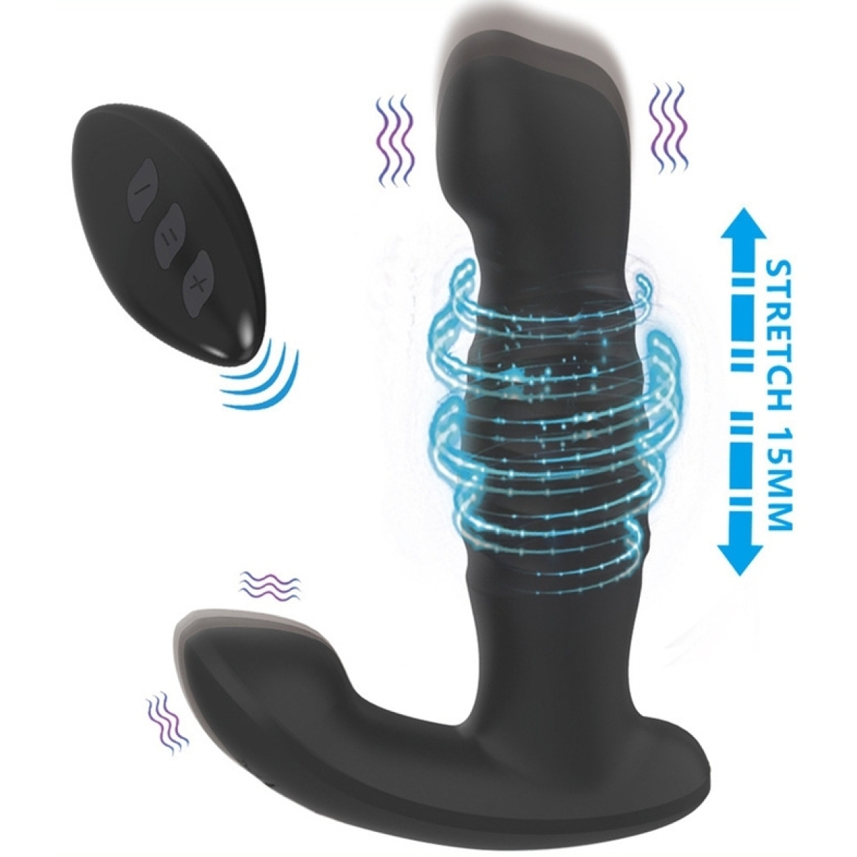 stimulateur de prostate vibrant thrusty 12 x 33cm 2