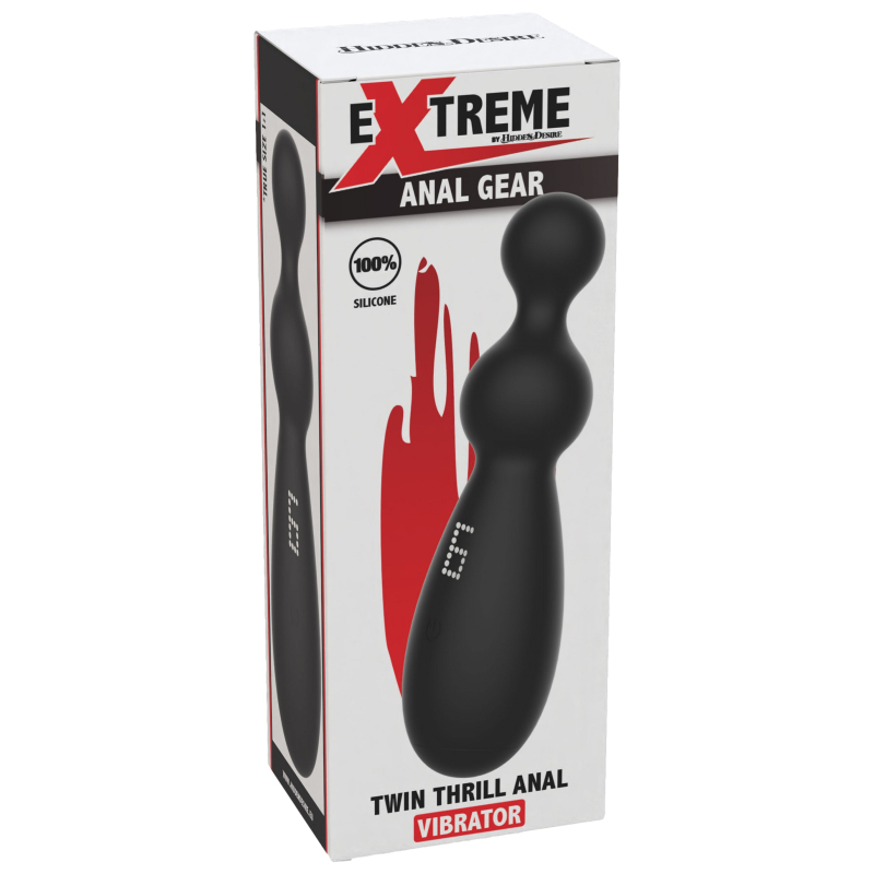 stimulateur de prostate vibrant twin thrill 7 x 35cm 1
