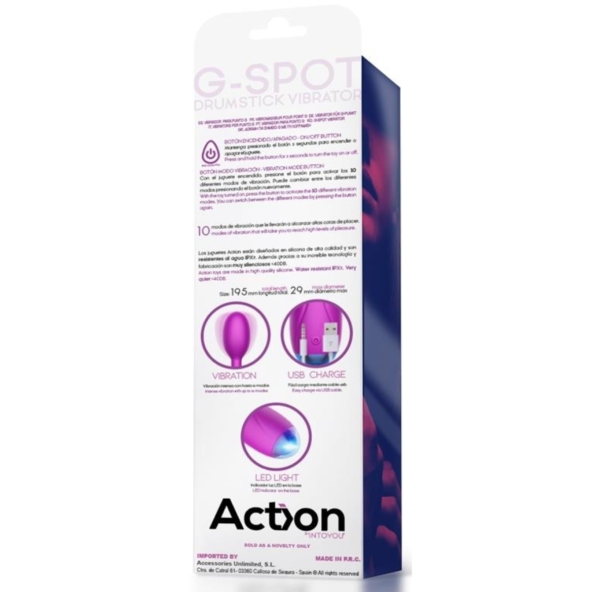 stimulateur g spot drumstick 10 x 25cm 5