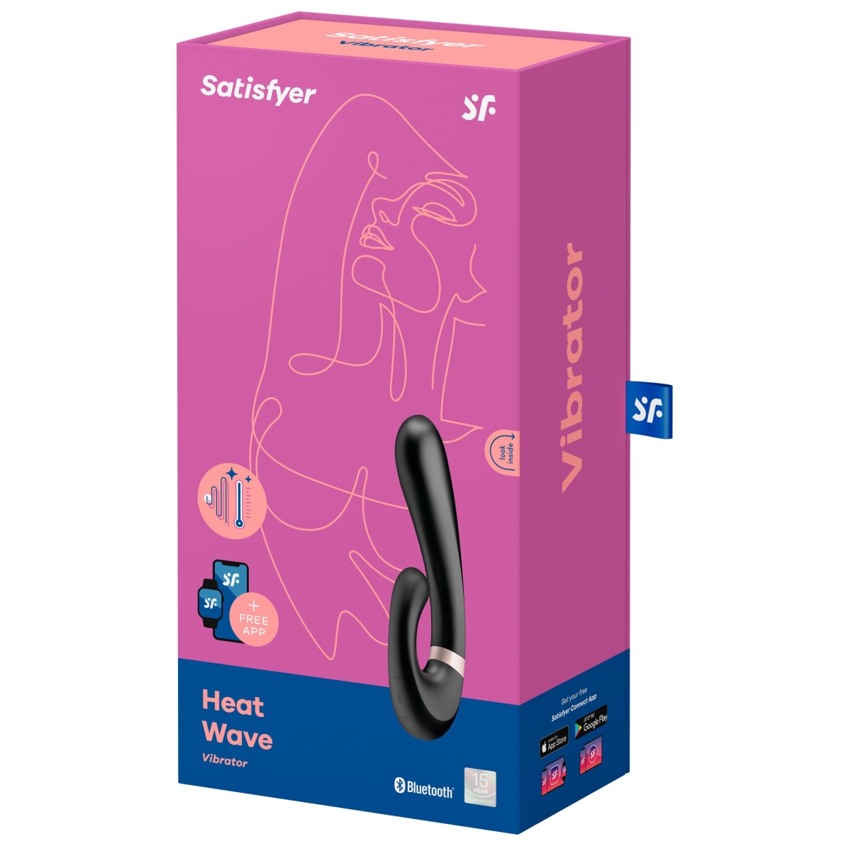 stimulateur point g connecte heat wave satisfyer 14 x 35cm noir 2 scaled
