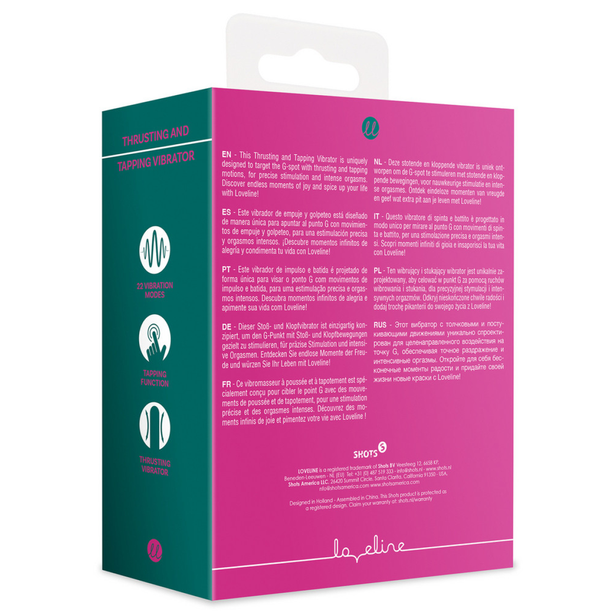 stimulateur point g et clitoris pinking 12 x 33cm 8