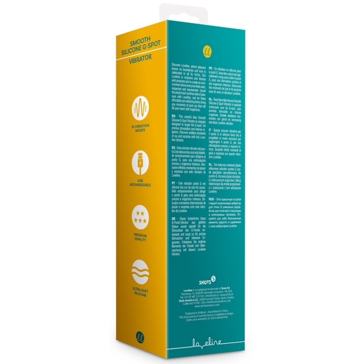 stimulateur point g tealblue 13 x 35cm 5