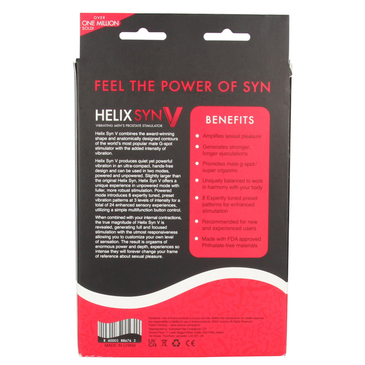 stimulateur prostate vibrant helix syn v 10 x 25cm 4