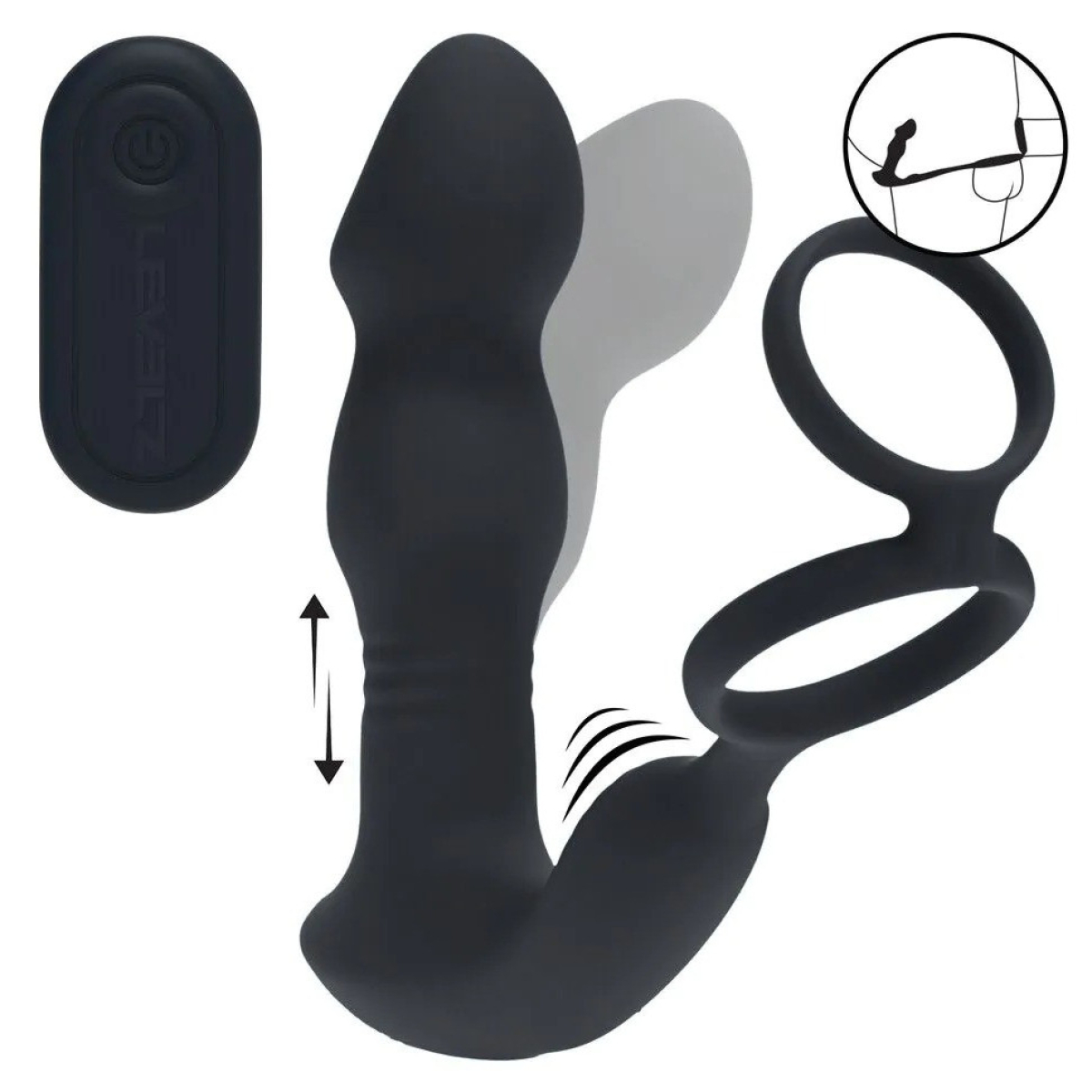 stimulateur prostatique ballstretcher prosticock 13 x 4cm