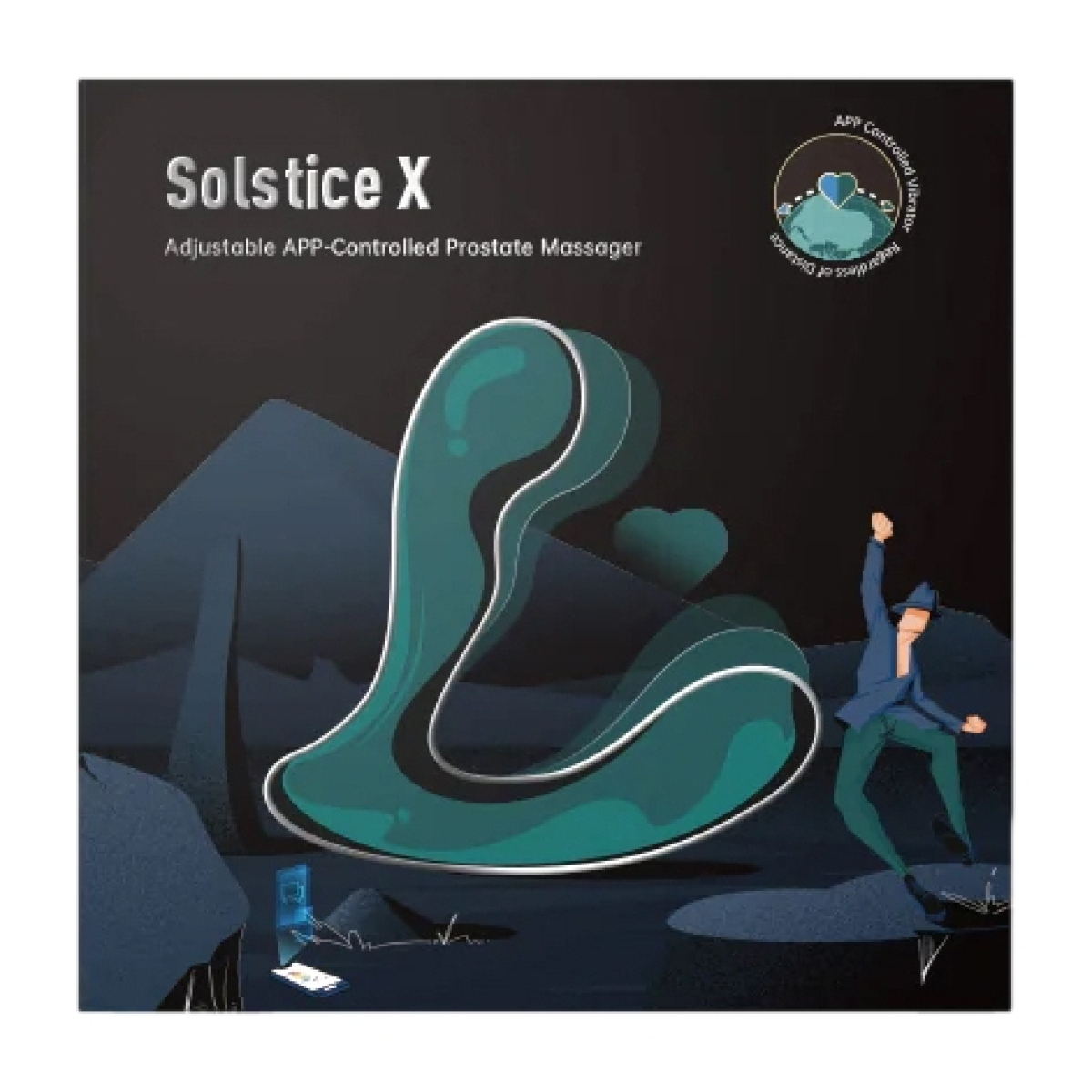 stimulateur prostatique connecte solstice x 9 x 32cm 1