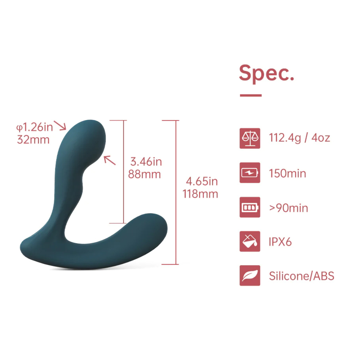 stimulateur prostatique connecte solstice x 9 x 32cm 5