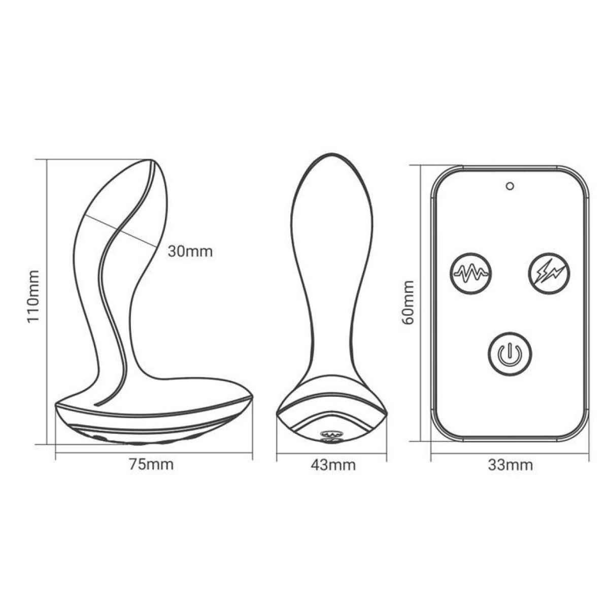 stimulateur prostatique vibrant electro herrules 9 x 31cm 4