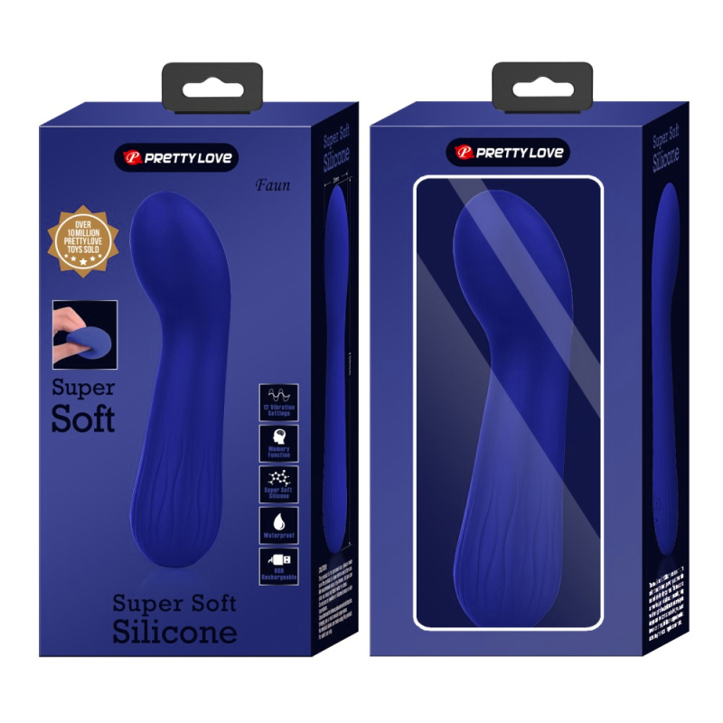 stimulateur prostatique vibrant faun 14 x 34cm indigo 1