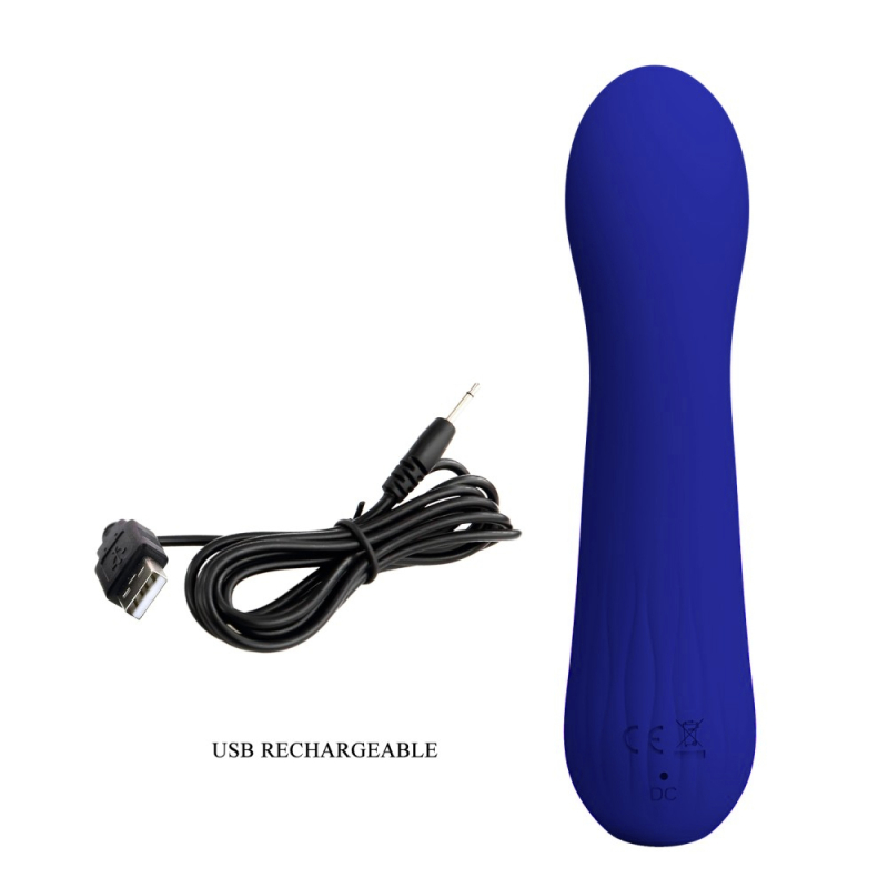 stimulateur prostatique vibrant faun 14 x 34cm indigo 3