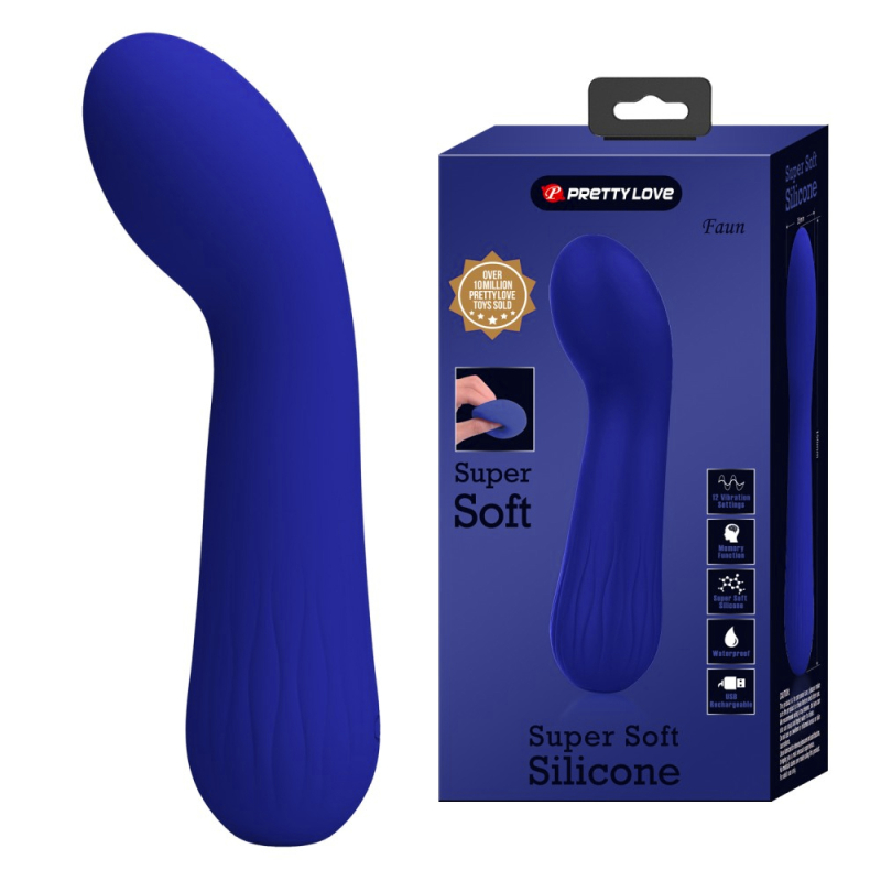 stimulateur prostatique vibrant faun 14 x 34cm indigo 5