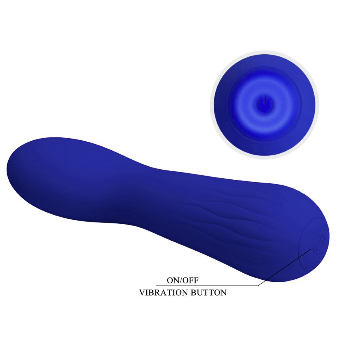 stimulateur prostatique vibrant faun 14 x 34cm indigo 8