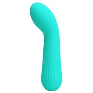 stimulateur prostatique vibrant faun 14 x 34cm turquoise