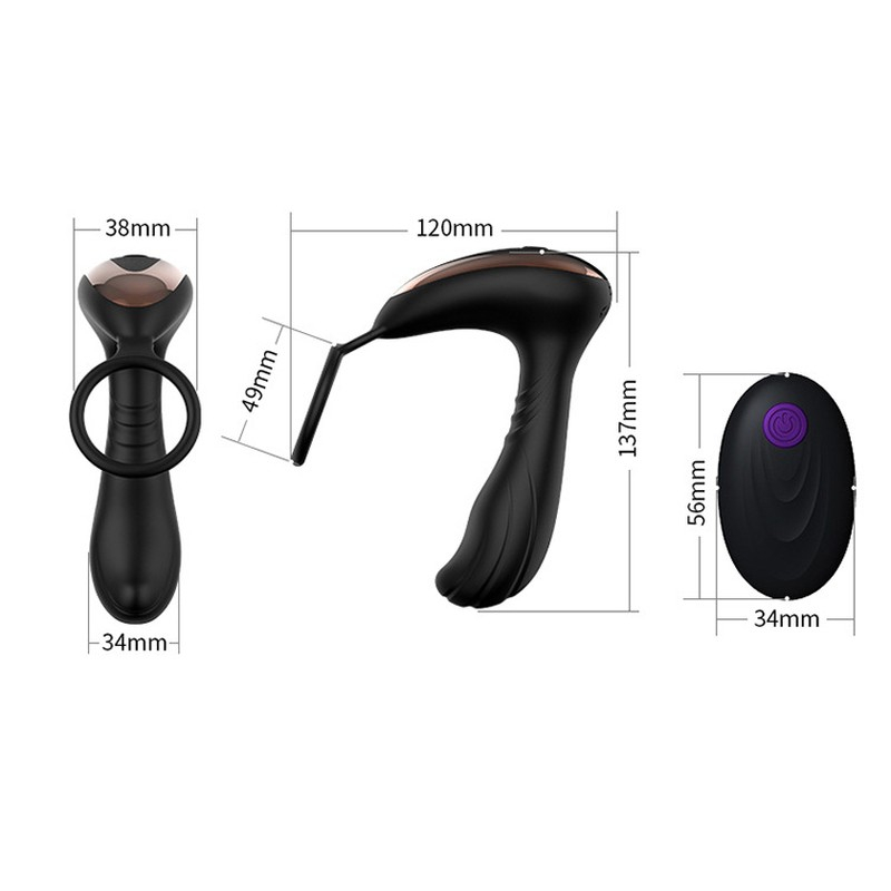 stimulateur prostatique vibrant massage 10 x 43cm 4